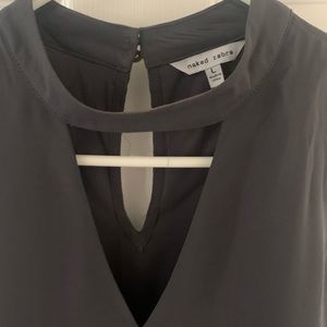 Naked Zebra cutout Choker Tank